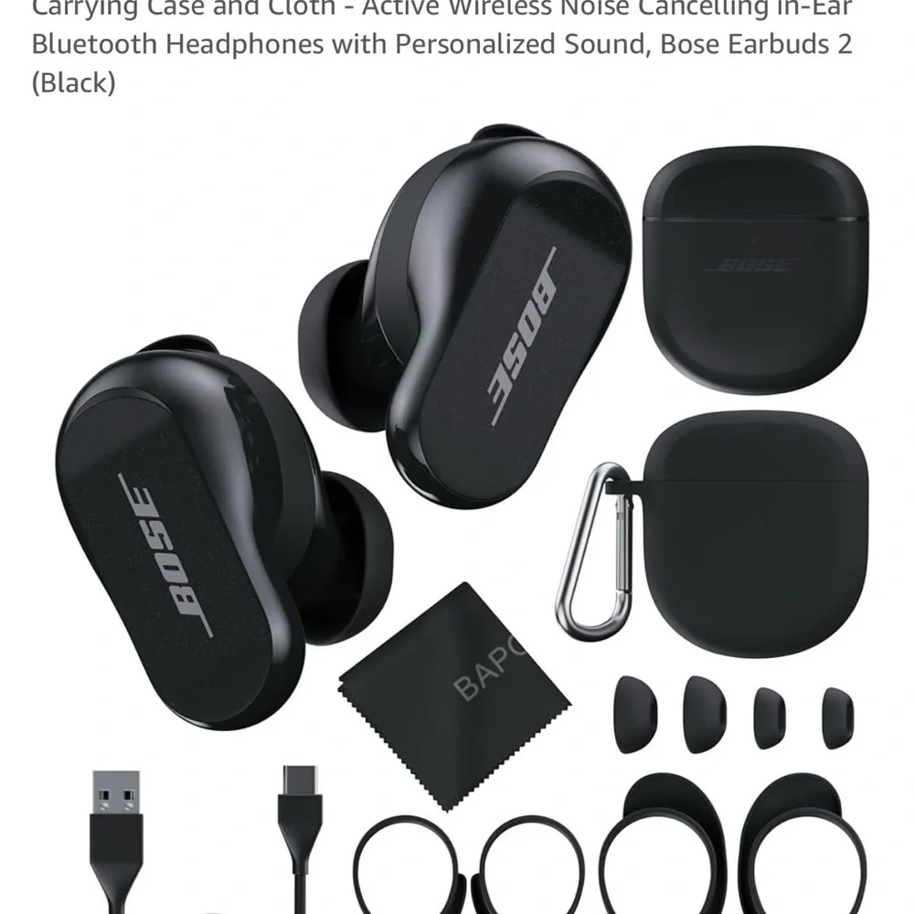 Bose Wireless Noise Cancelling Earbuds - Black