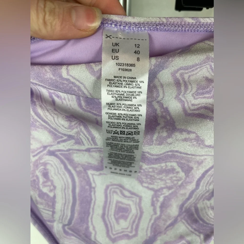 Topshop info bikini lining