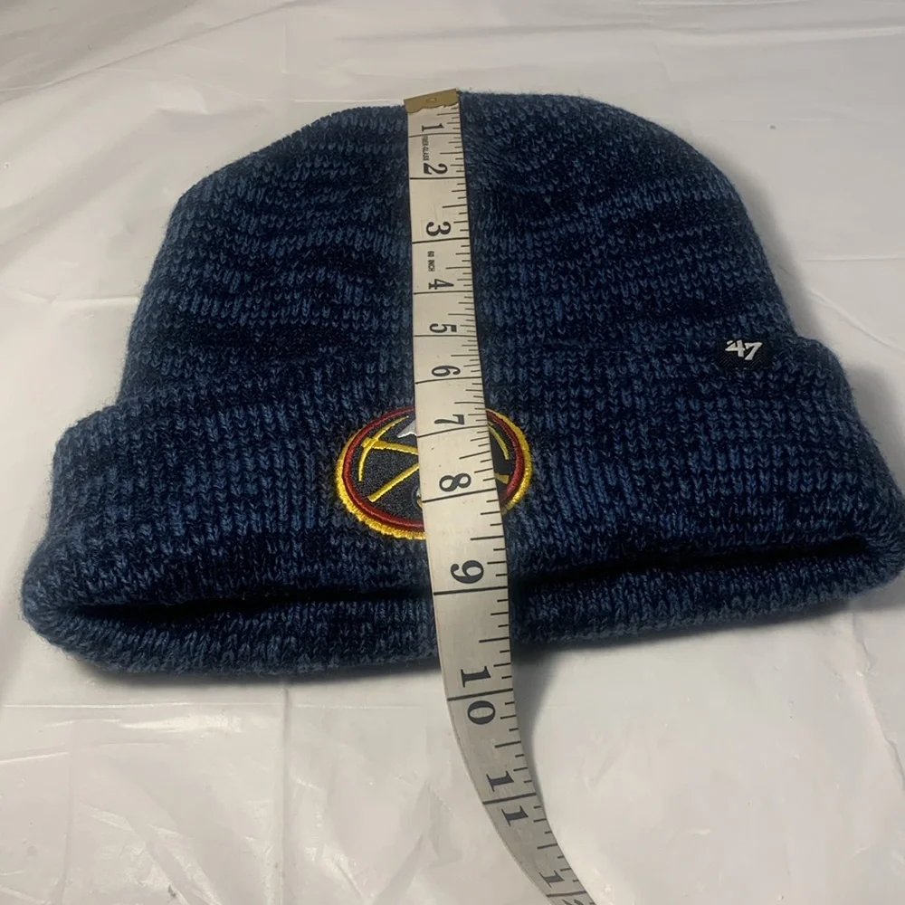Denver Nuggets Blue Knit Cuffed 47 Beanie With Logo Patch