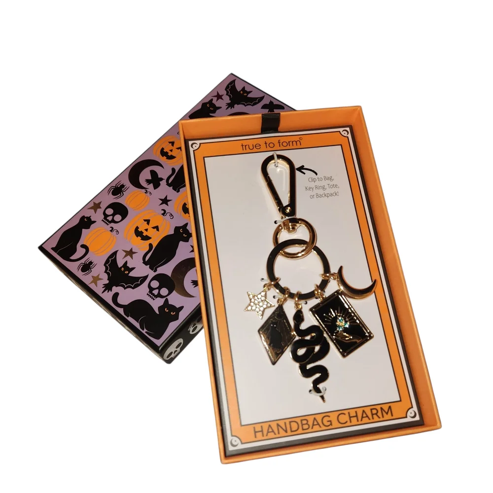 True To Form Halloween Theme Bag Charm Keychain