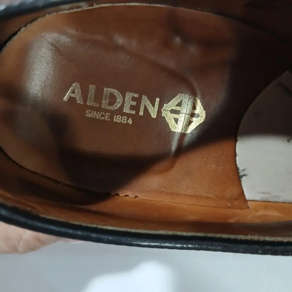 Alden Mens 13 AA/B Brown Leather Longwing Blucher Wingtip Oxford Dress Shoes US