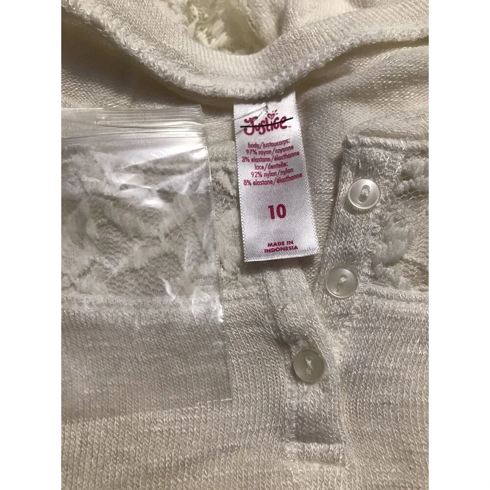 Justice lace trim
