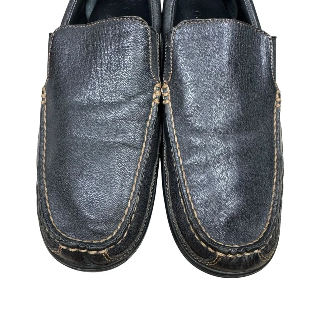 Cole Haan Tucker Venetian Loafers Men's Size 10 Black Leather Driving Shoes