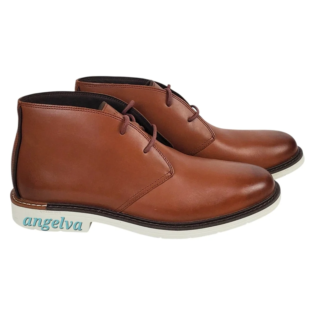 New Cole Haan grand 360 go to lace leather chukka boots woodbury preppy academia