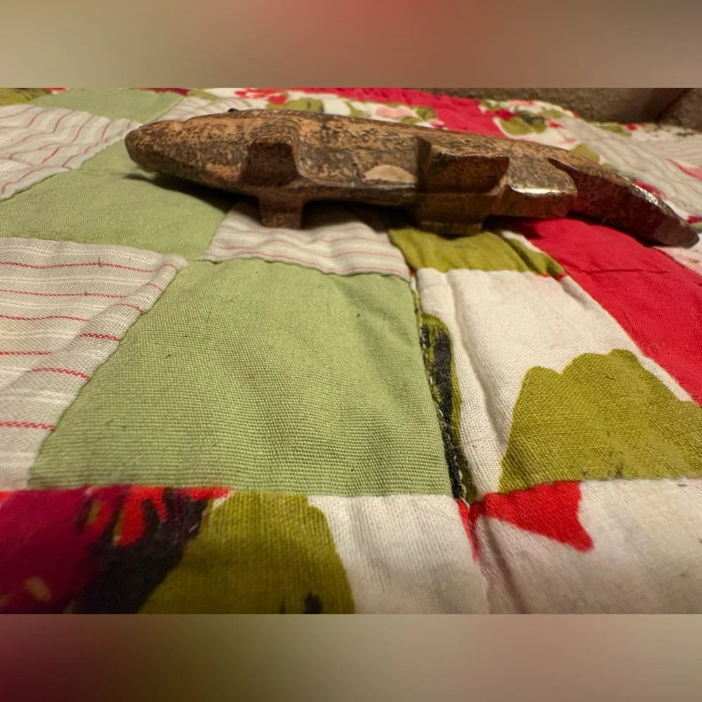 Vintage Rustic Stone Fish Sculpture