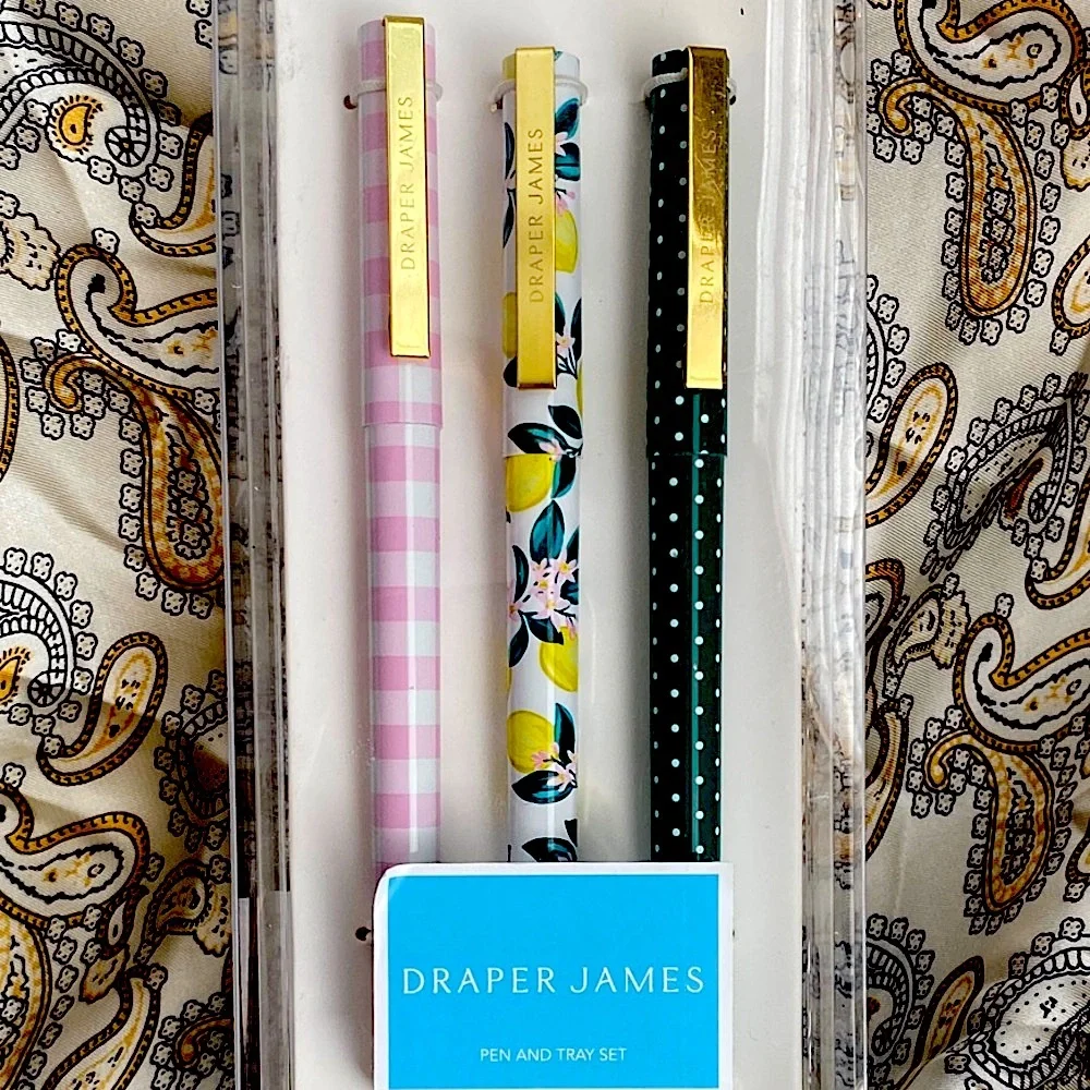 Draper James earrings workspace