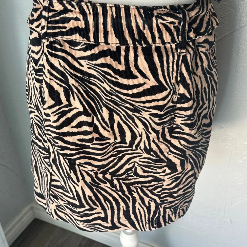 Zebra Print Pencil Skirt
