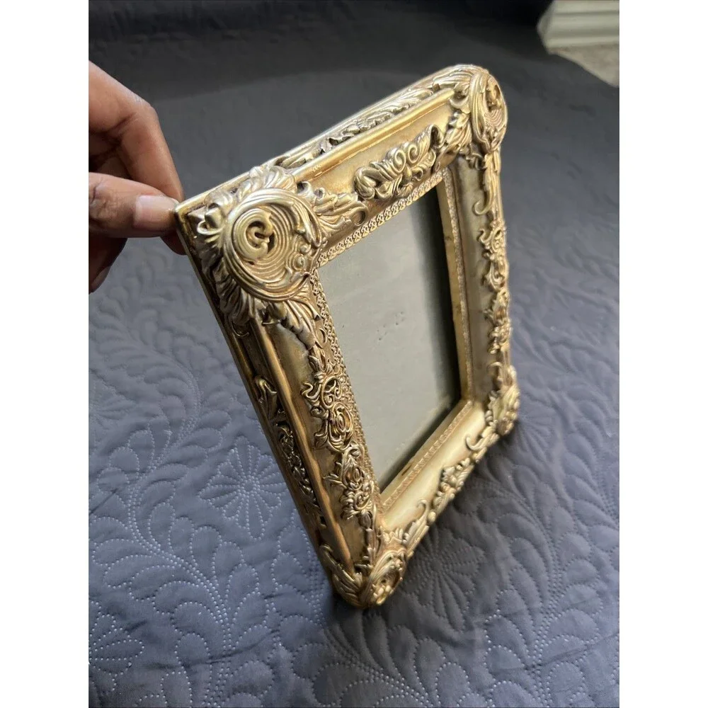 Baroque 3D Ornate Gold 4 x 6” Picture Frame, Artistic, Photography,Fancy, Glam