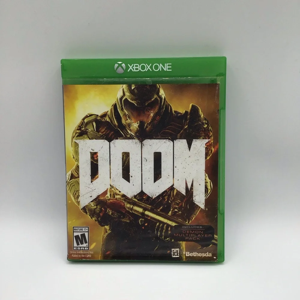 Doom for Microsoft Xbox one video game CIB complete with box