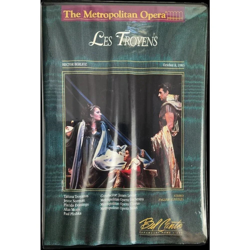 The Metropolitan Opera Les Troyens (1983) VHS Placido Domingo Opera