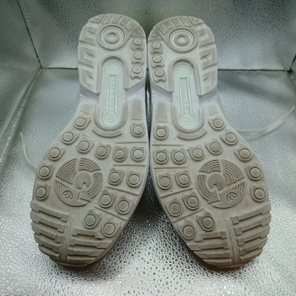Adidas Cream and White Torsion Sneakers Men's Size 8