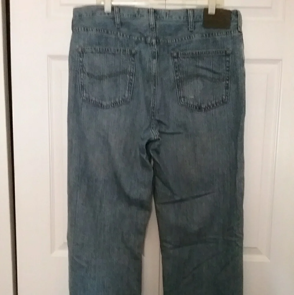 Men's Lee relaxed straight leg blue jeans 38×34