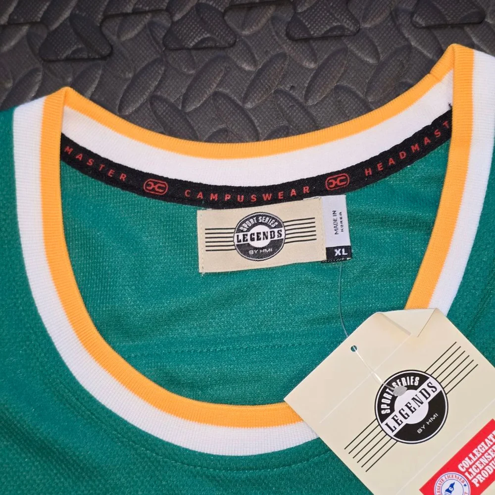 Men's HMI Sports Series Legends Green White Yellow USF Russell #6 Jersey XL