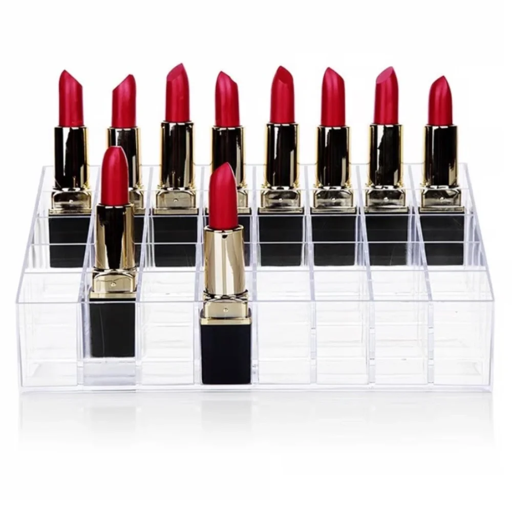 acrylic 40-slot lipstick holder
