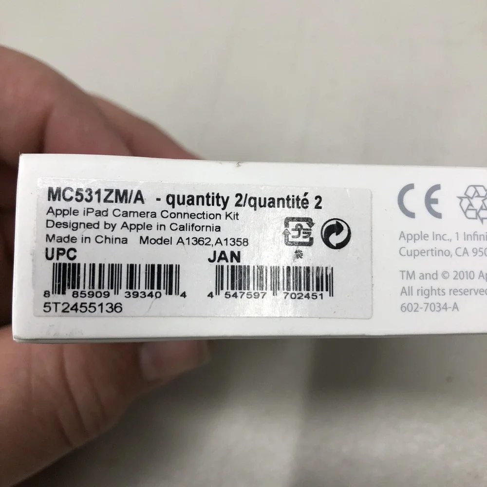 Apple looking connection mc531zm