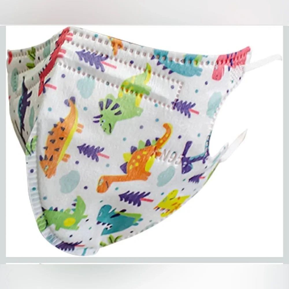 Colorful Dinosaur Kids Face Mask