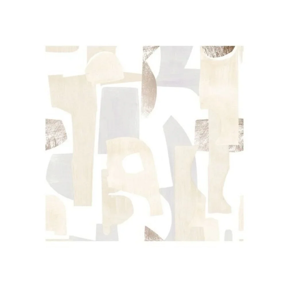 Tempaper Geo Composition Peel & Stick Wallpaper Neutral Abstract Design 3Pk
