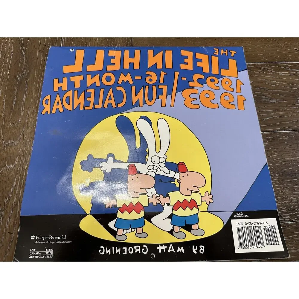 The Life in Hell 1992-1993 16-Month Fun Calendar Matt Groening