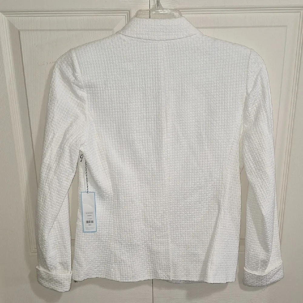 Draper James RSVP White Textured Blazer-S