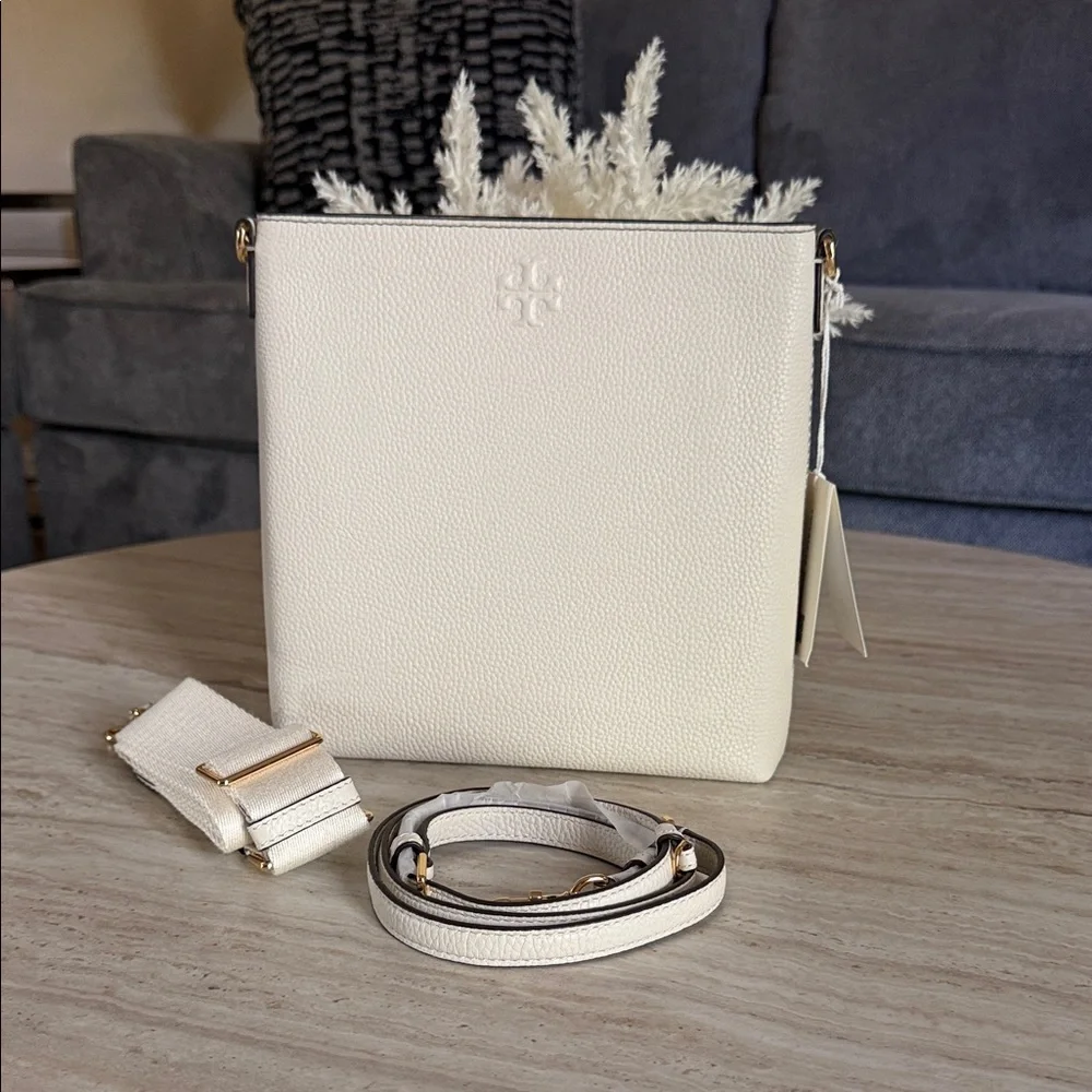 NWT , tory burch swingpack new ivory Leather crossbody