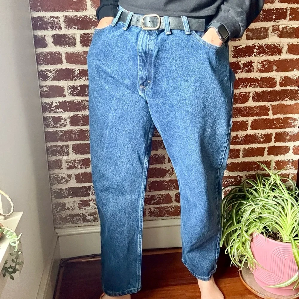 Wrangler dark wash relaxed fit jeans