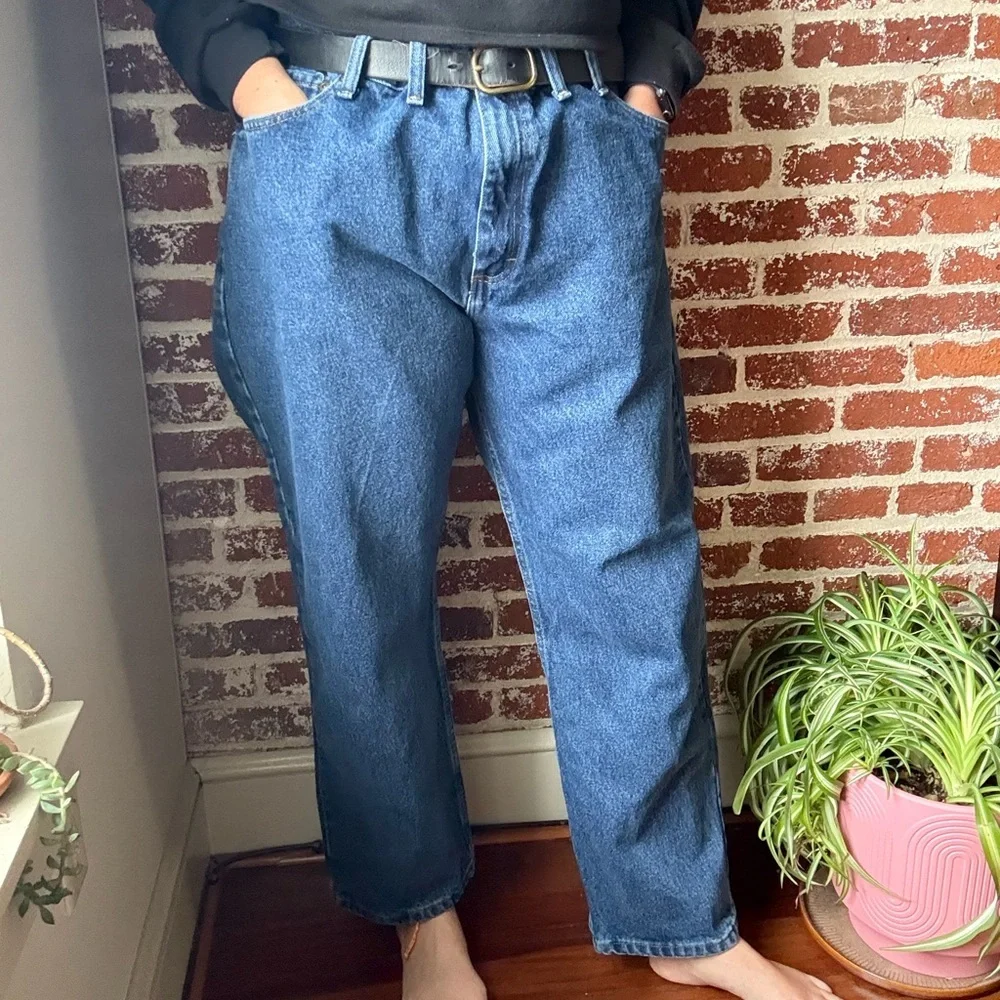 Wrangler dark wash relaxed fit jeans