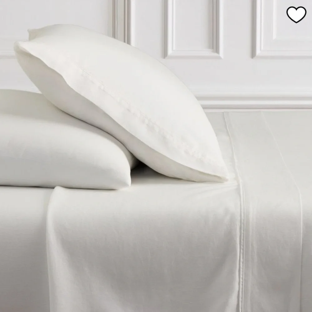 West Elm Elegant White Bedding Set TENCEL