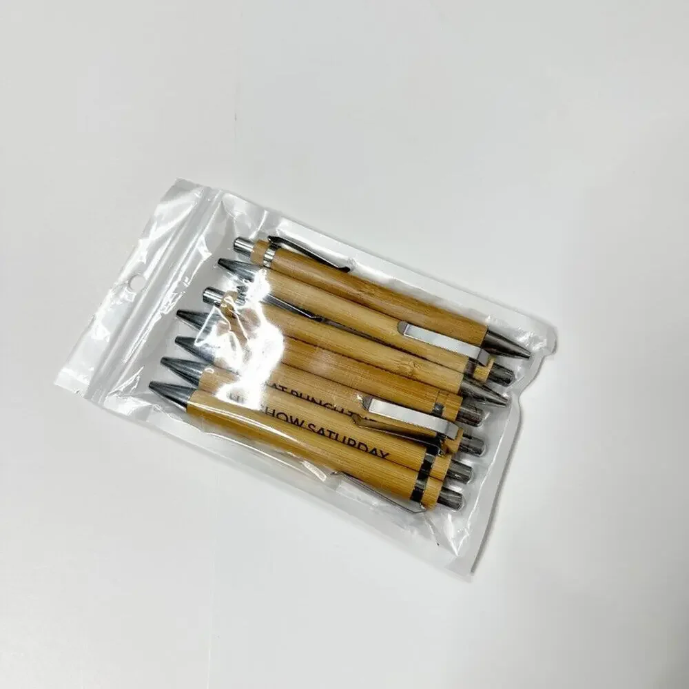 2/$30 New Sweary Wooden Pen Set - Curse Words Stationery