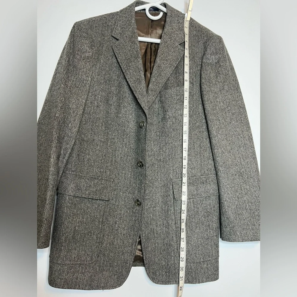 J.Crew Wool Blazer Men’s 39R  Tweed / Herringbone Sports Coat Jacket In Brown