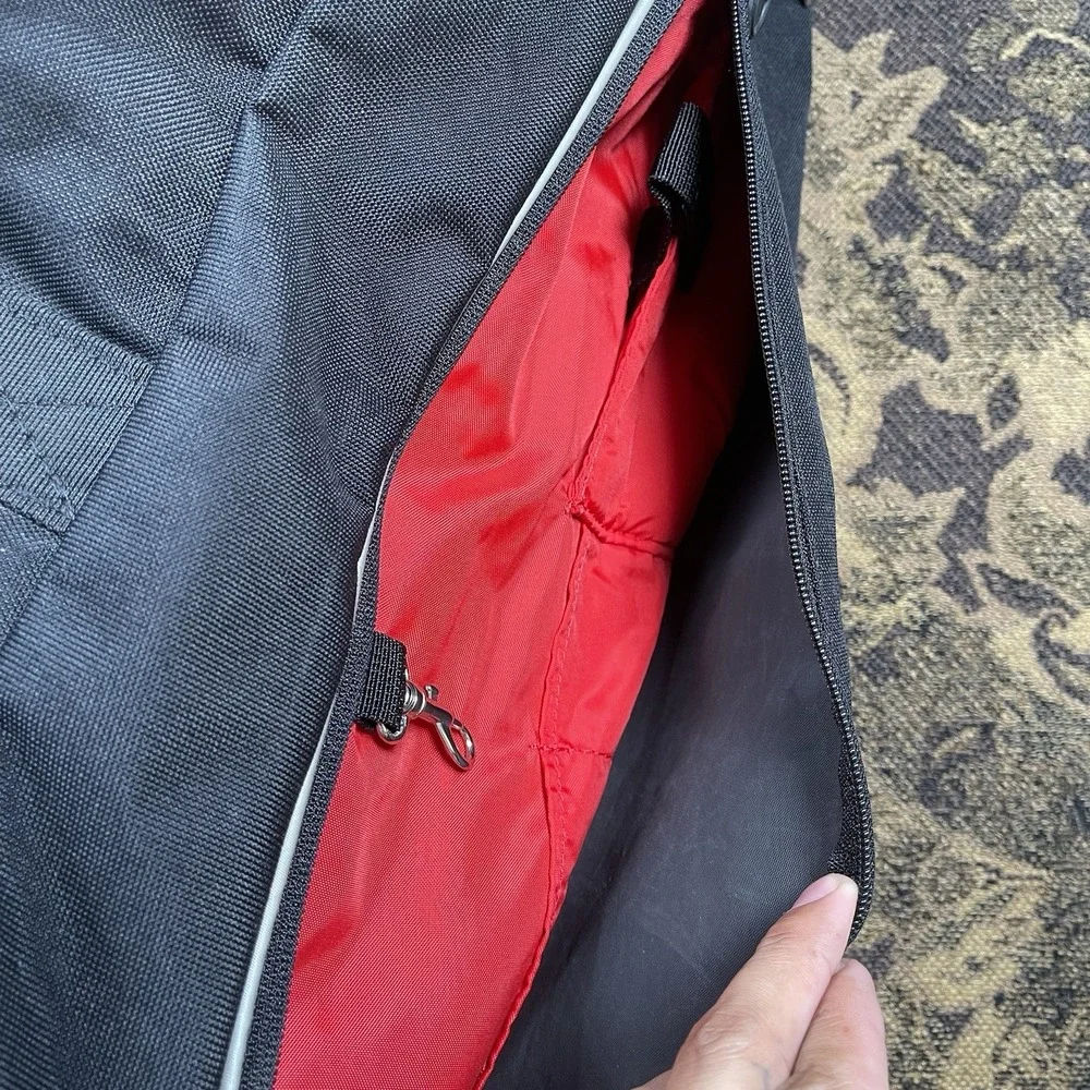 Vtg Nike Carry Gear Duffle Travel Gym Athletic Bag Black No Strap