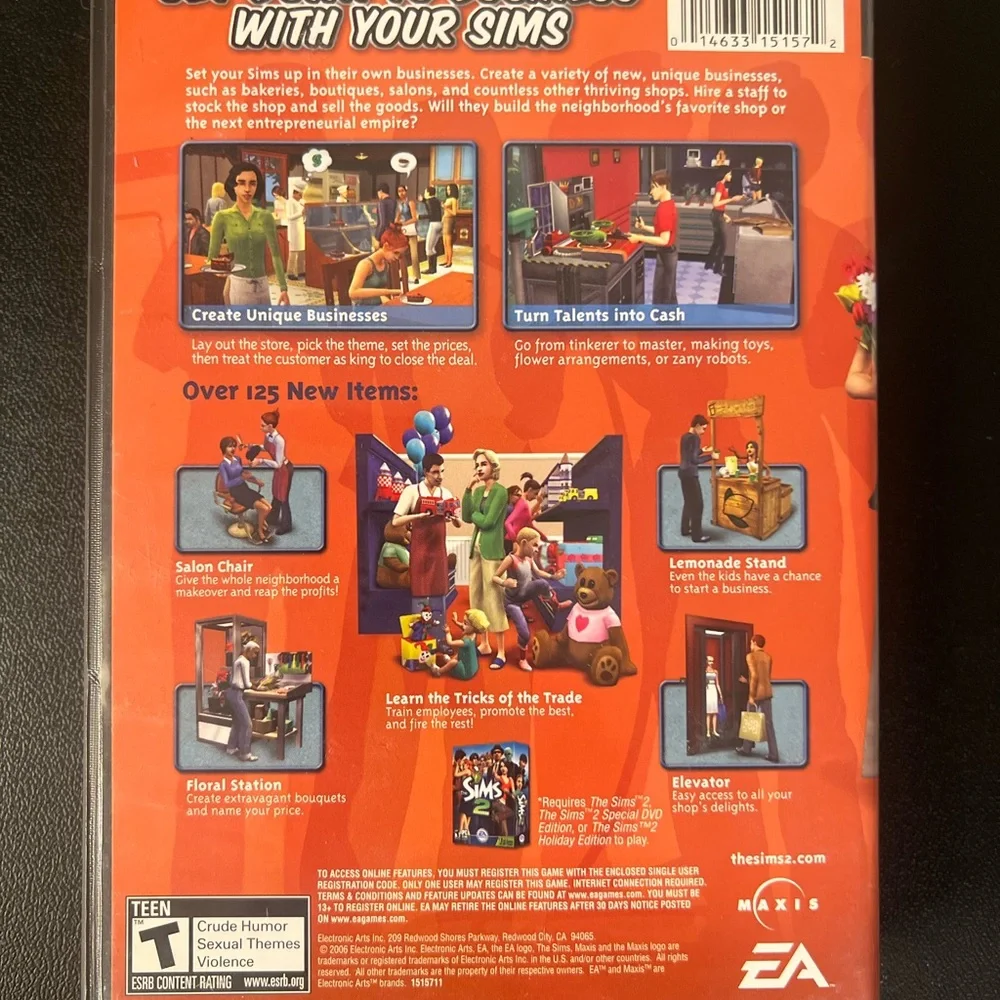 Electronic Arts sims open