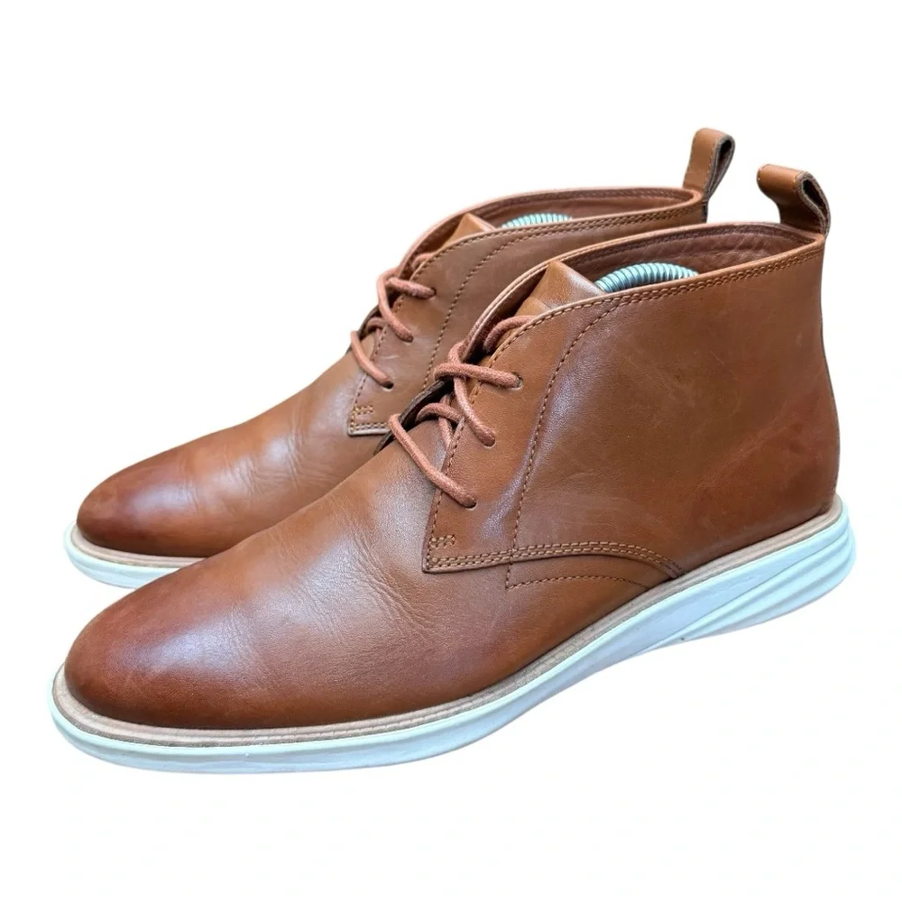 Cole Haan Grand Evolution Chukka Men's size 8.5 Brown Leather Chukka Boots