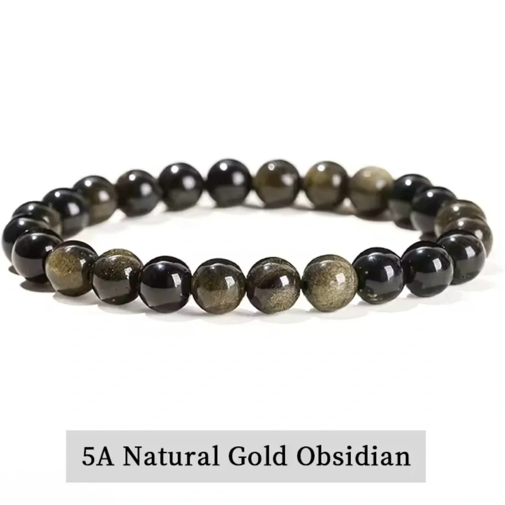 Beaded Gray Orange Bracelet