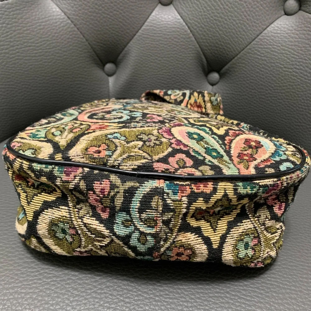 Vintage Tapestry Floral Travel Shoe Bag