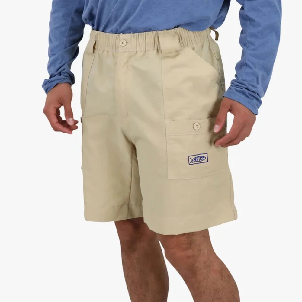 AFTCO • Tan Cargo Fishing Shorts