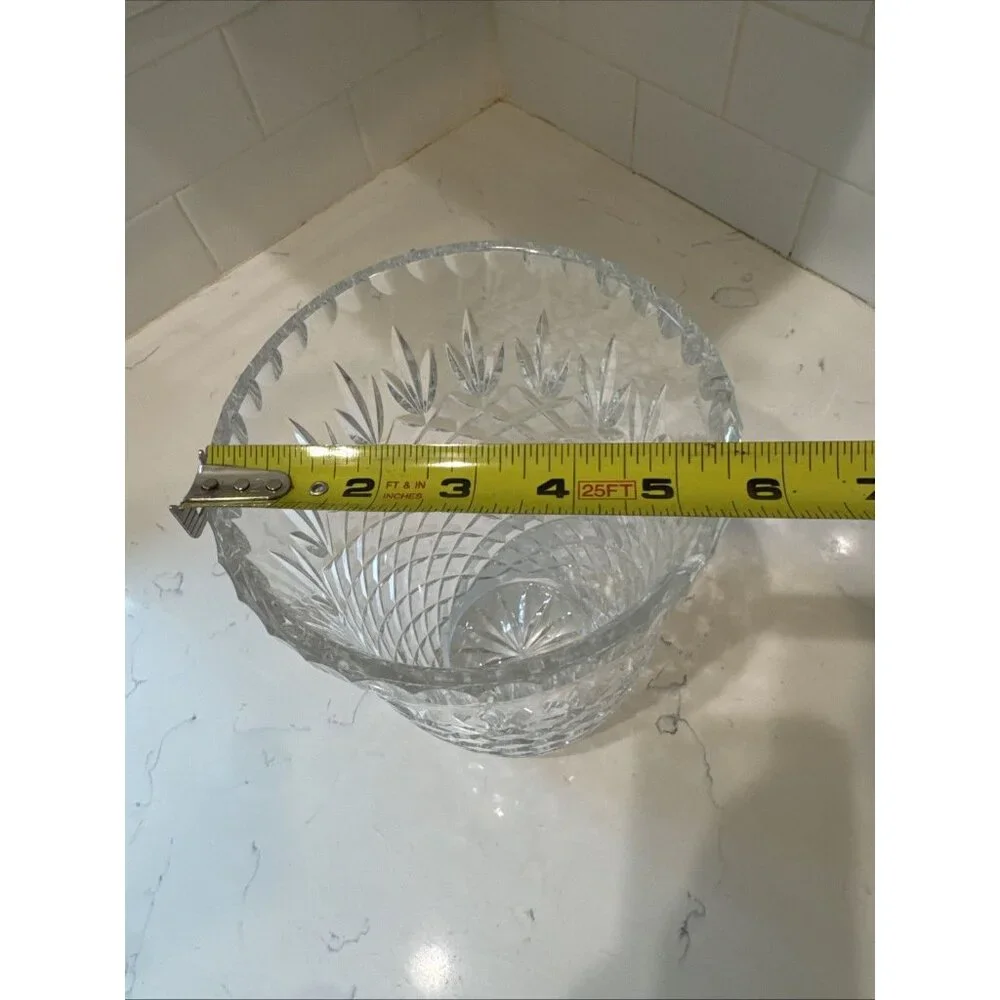 Crystal Clear Industries Stunning Cut Crystal 9” Tall Vase