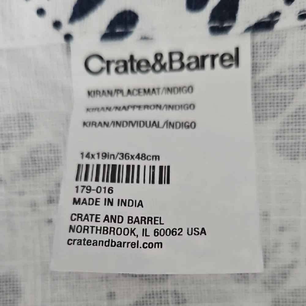 Crate&Barrel elegant kiran