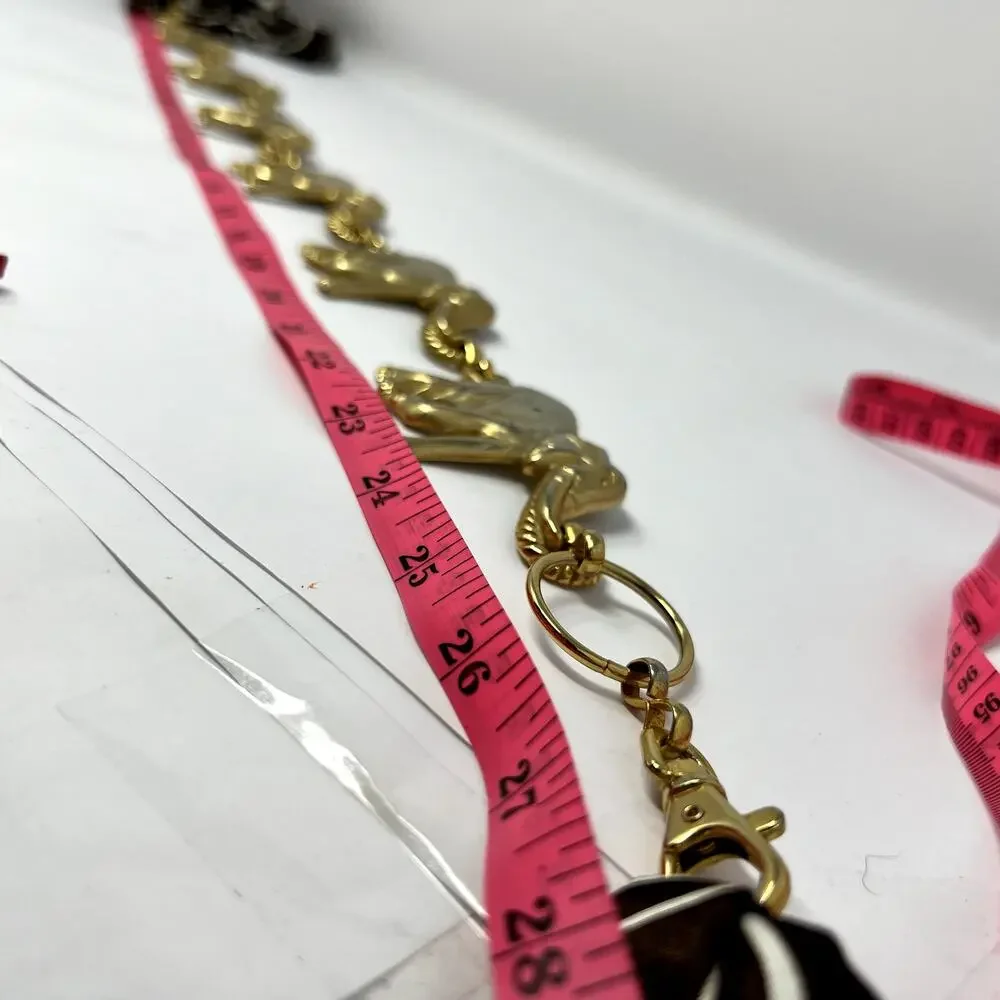 Gold Tone Elephant Chain Belt Link Boho Women VTG accessories Safari Retro