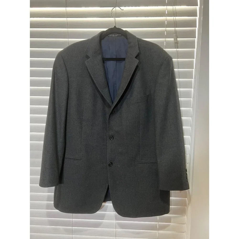 Hugo Boss Angora Wool Made in USA Blazer‎ Sport Coat - Size 44R