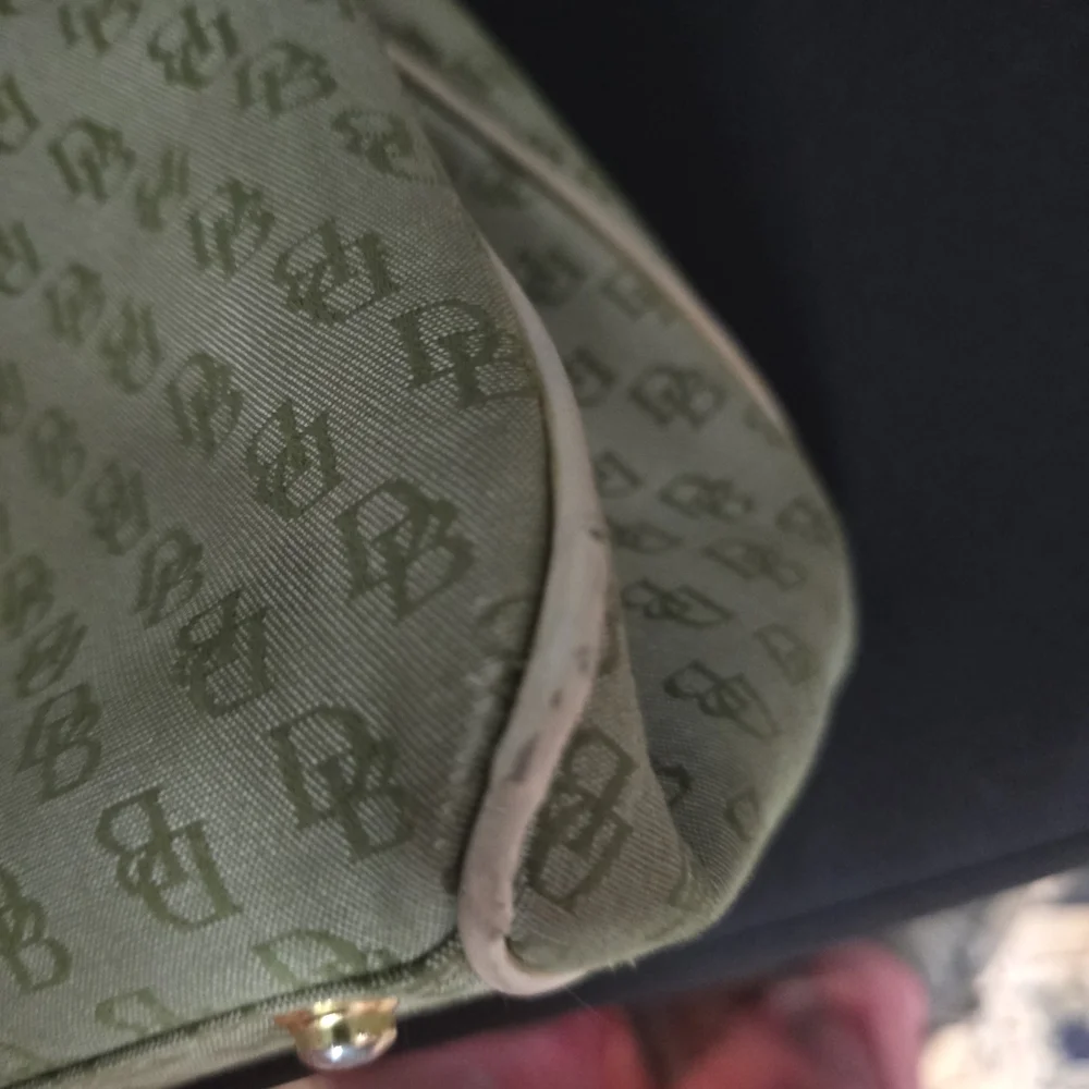 Dooney & Bourke Olive and Tan Satchel