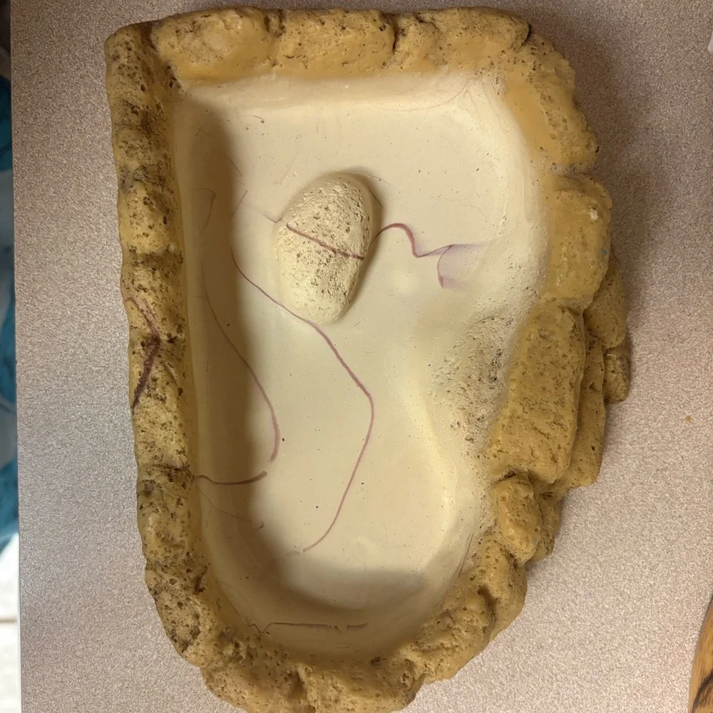 Reptile water bowl Stone-Look