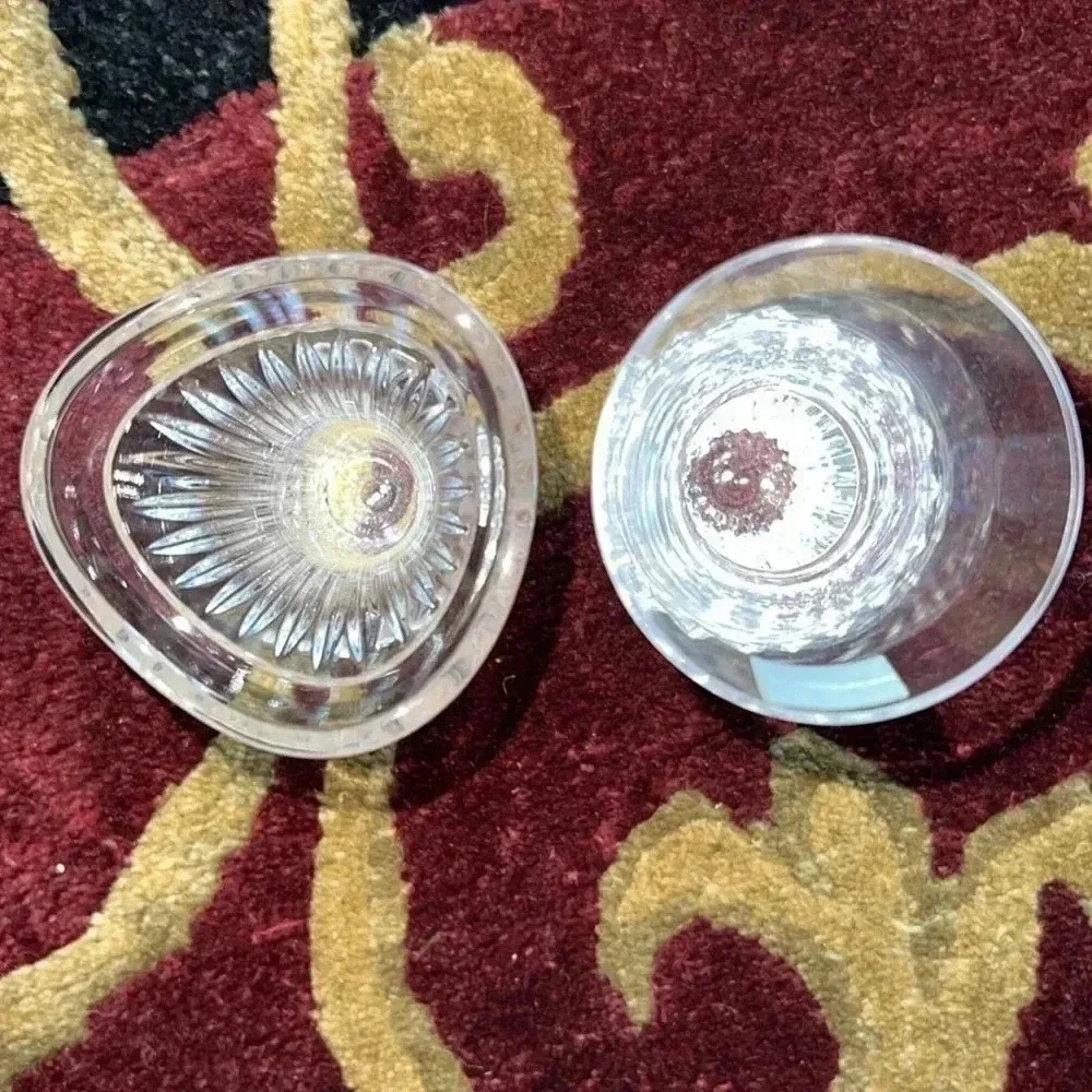 MIKASA CRYSTAL 2 Mini Bud Flower Vases Set of Two