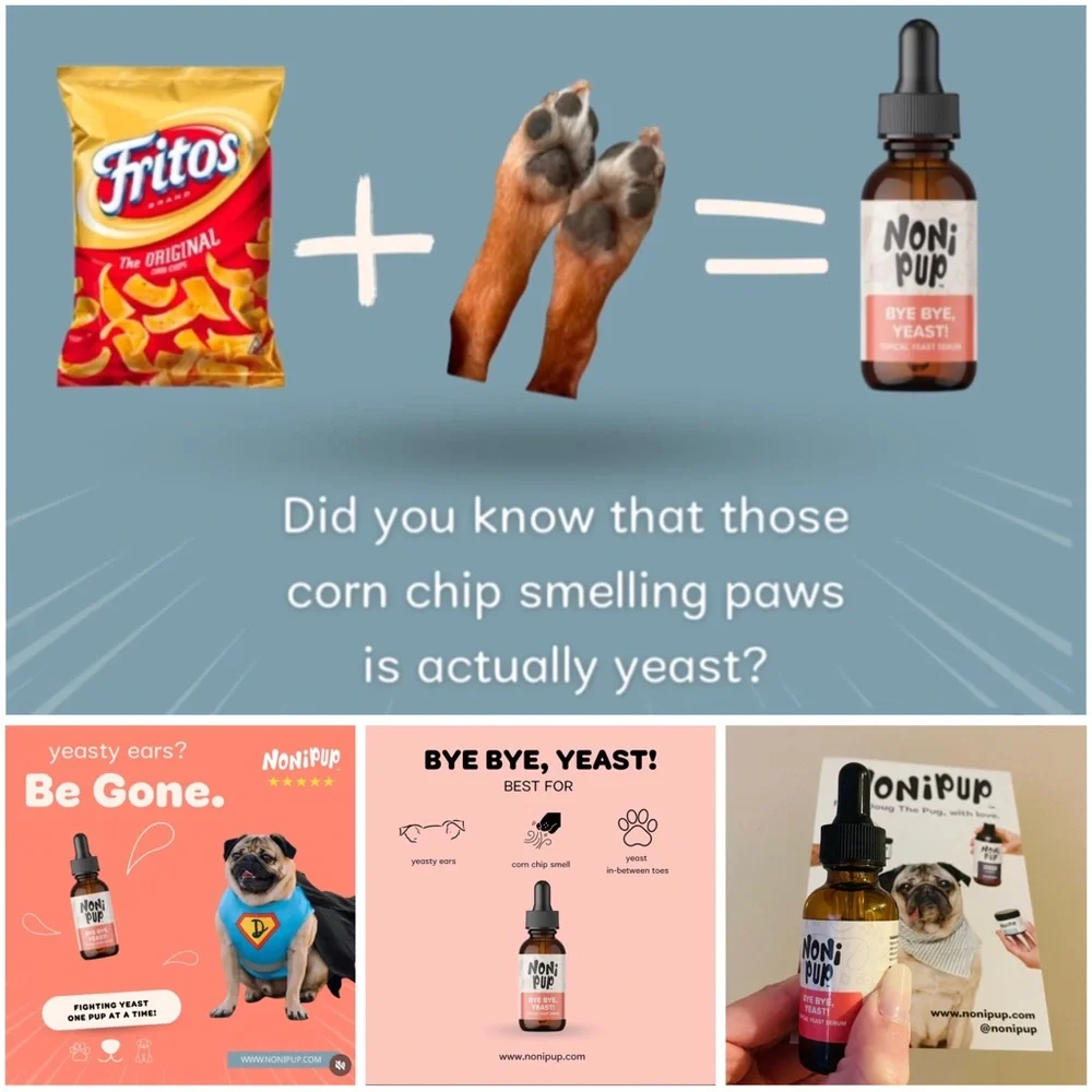 NEW Nonipup Dog Yeast Paw and Ear Serum