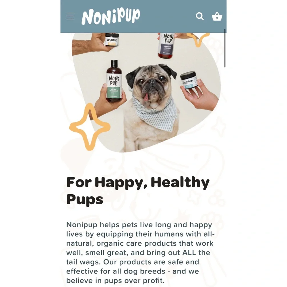 NEW Nonipup Dog Yeast Paw and Ear Serum