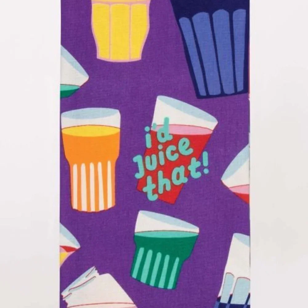 Dish Towel Towel--I'd Juice That!-- Blue Q