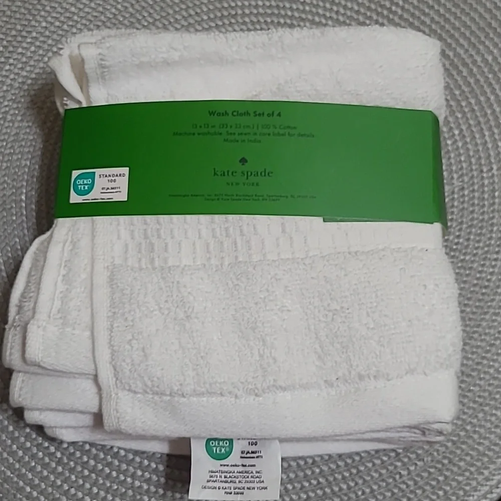 Kate Spade Washcloth Set