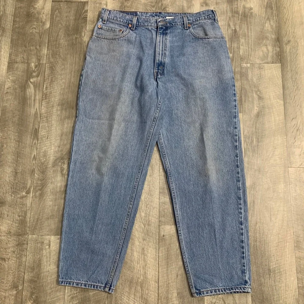 Vintage Levi's 560 Loose Fit Tapered Jeans Blue Denim 36x30 (35x29) Red Tab 90s