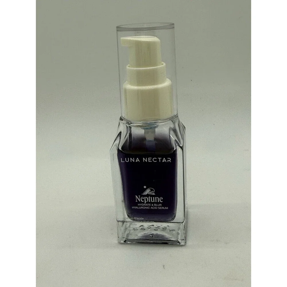 Luna Nectar NEPTUNE Hydrate & Blur W/Hyaluronic Acid,Helichrysum & Green Tea New
