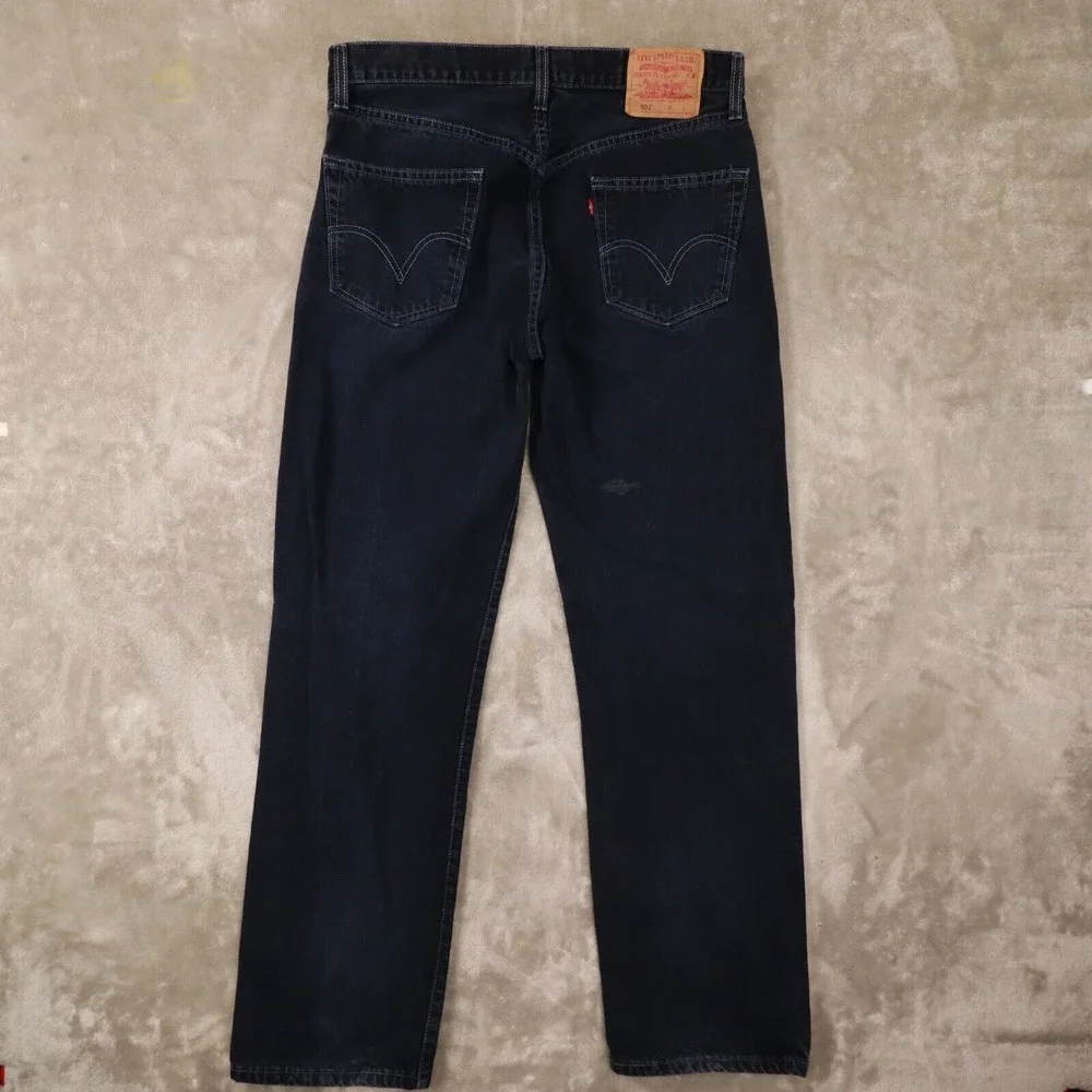 Vintage Levis 501‎ XX Men's Y2K 2003 Dark Blue Denim Jeans size 36x32 act 34x32