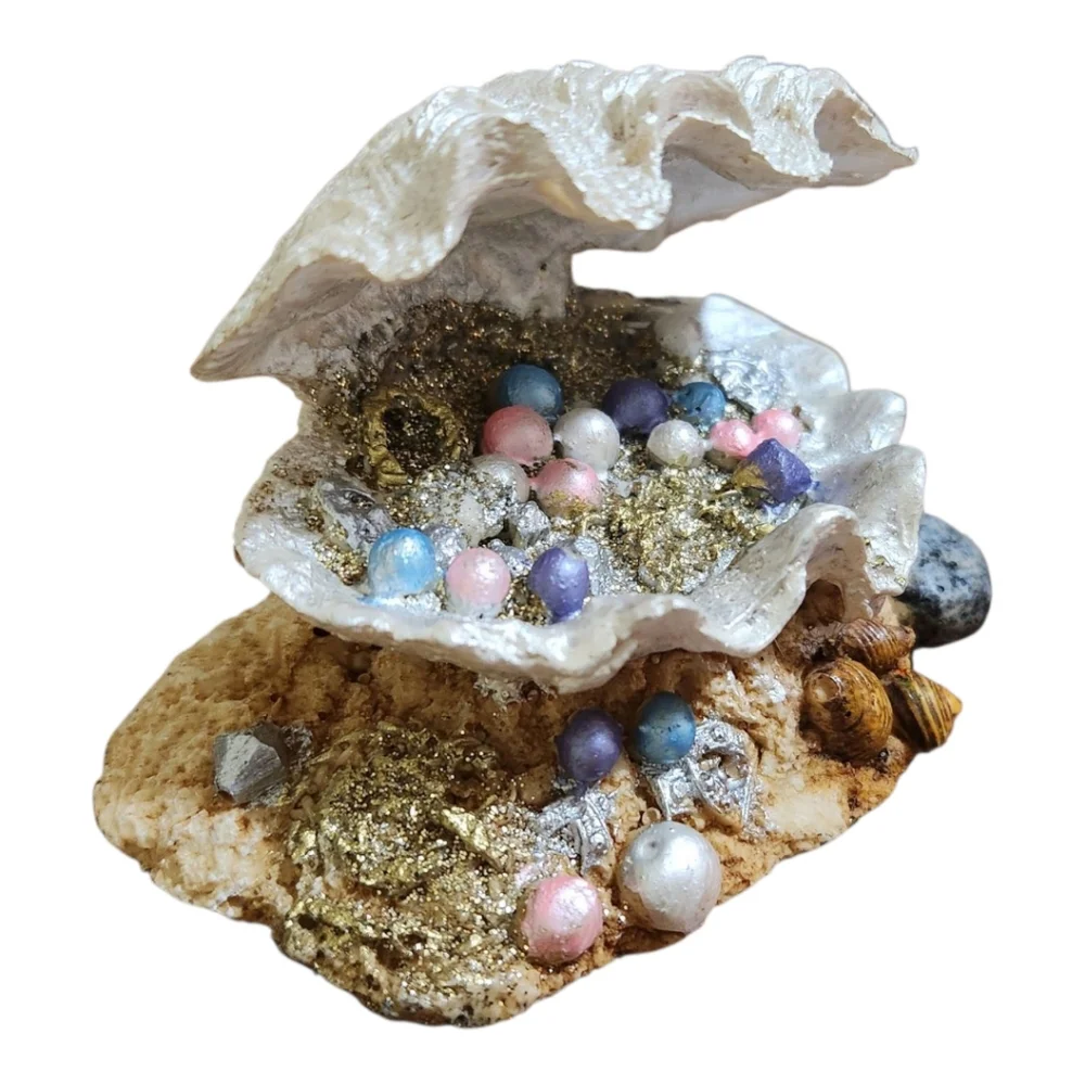 Top Fin Treasure Clamshell Aquarium Dècor Ornament